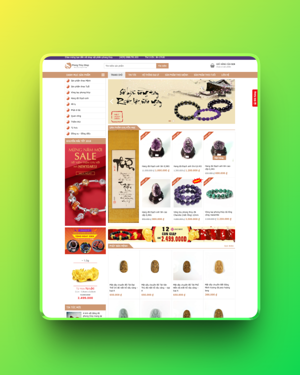 Theme wordpress phong thủy 03 Theme wordpress phong thủy 03