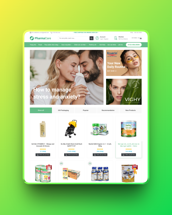 Theme wordpress nhà thuốc 06 Theme wordpress nhà thuốc 06