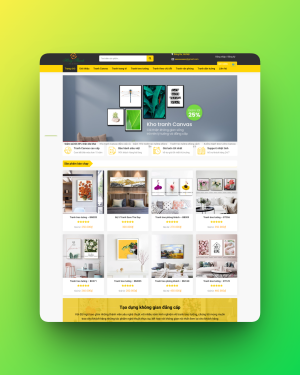 Theme wordpress bán tranh treo tường Theme wordpress bán tranh treo tường
