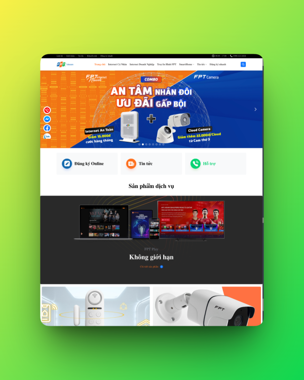 Theme wordpress lắp mạng FPT 01 Theme wordpress lắp mạng FPT 01