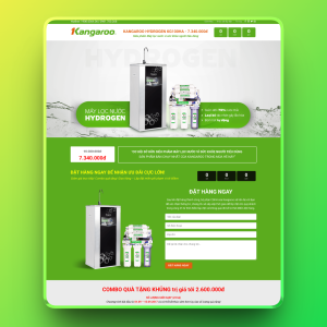 Theme wordpress Landing Page lọc nước