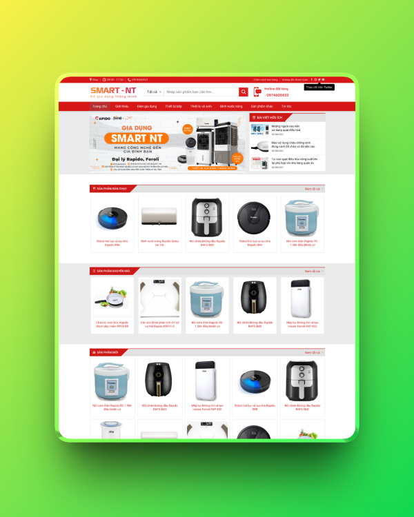 Theme wordpress bán đồ gia dụng 01 Theme wordpress bán đồ gia dụng 01