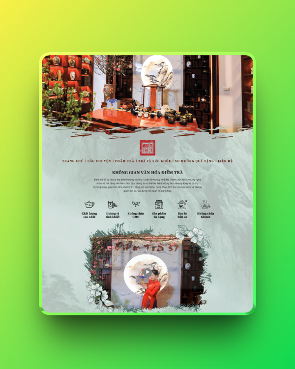 Theme wordpress trà xanh 02 Theme wordpress trà xanh 02