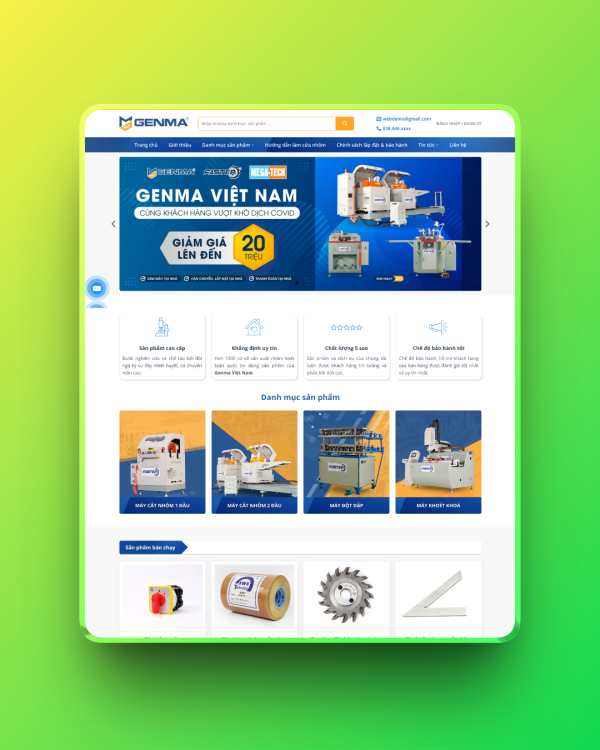 Theme wordpress bán máy cắt Theme wordpress bán máy cắt