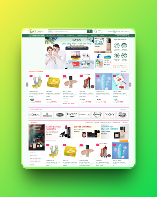 Theme wordpress Mỹ phẩm 06 Theme wordpress Mỹ phẩm 06