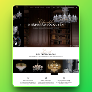 Theme wordpress bán đèn trang trí, đèn chùm
