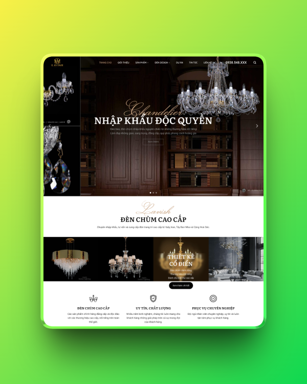 Theme wordpress bán đèn trang trí, đèn chùm Theme wordpress bán đèn trang trí, đèn chùm