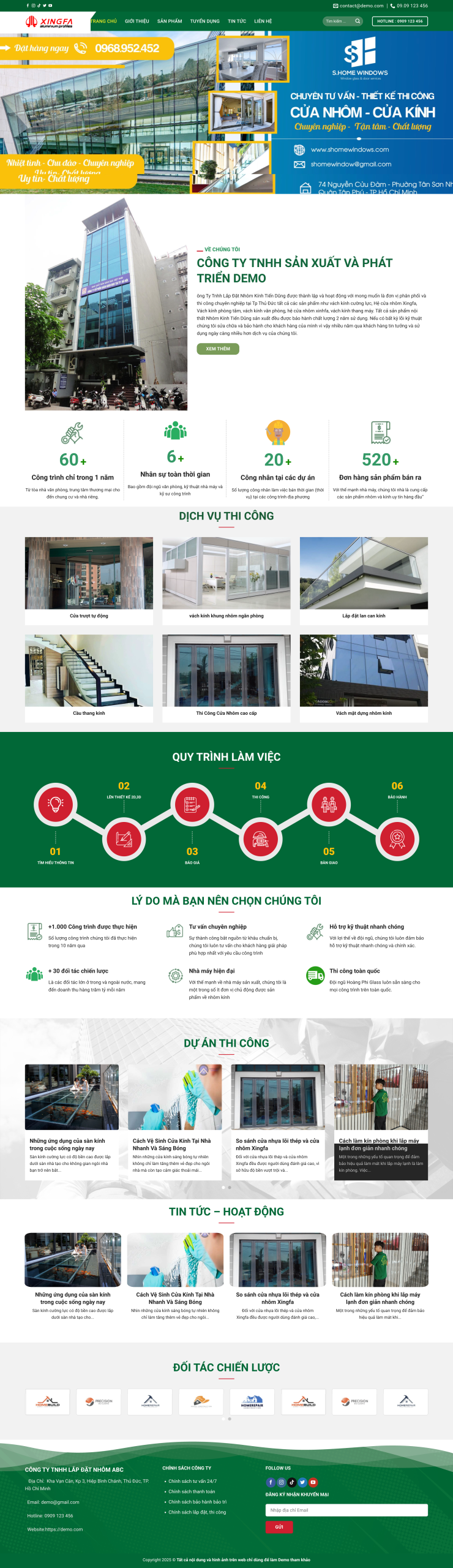 Theme wordpress cửa nhôm kính 