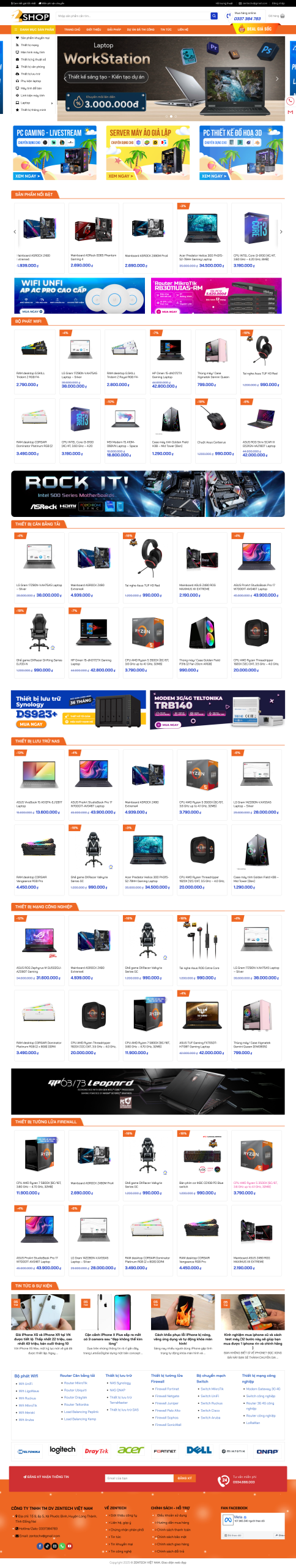 Theme wordpress bán máy tính 07