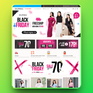 Theme web bán hàng thời trang GUMAC