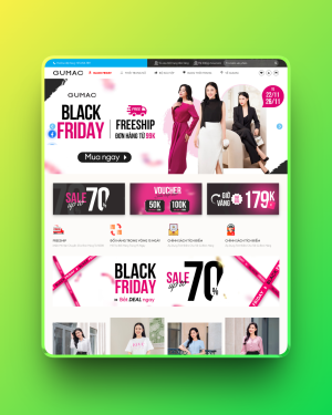 Theme web bán hàng thời trang GUMAC Theme web bán hàng thời trang GUMAC
