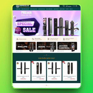 Theme wordpress bán khóa cửa vân tay