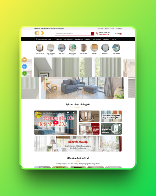 Theme wordpress shop bán mành rèm đẹp Theme wordpress shop bán mành rèm đẹp