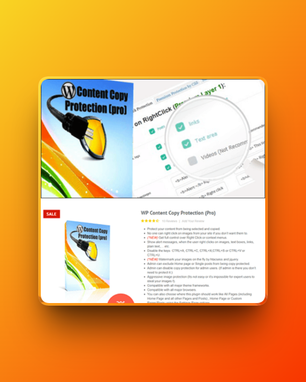 WP Content Copy Protection WP Content Copy Protection