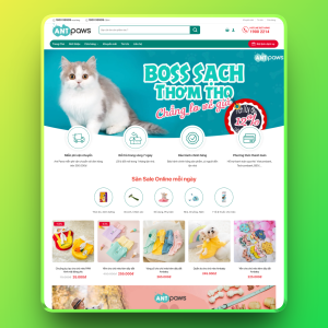 Theme wordpress bán đồ thú cưng 1