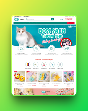 Theme wordpress bán đồ thú cưng 1 Theme wordpress bán đồ thú cưng 1