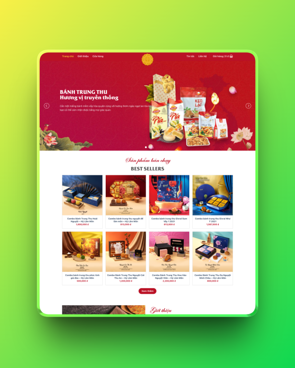 Theme wordpress bán bánh trung thu Theme wordpress bán bánh trung thu