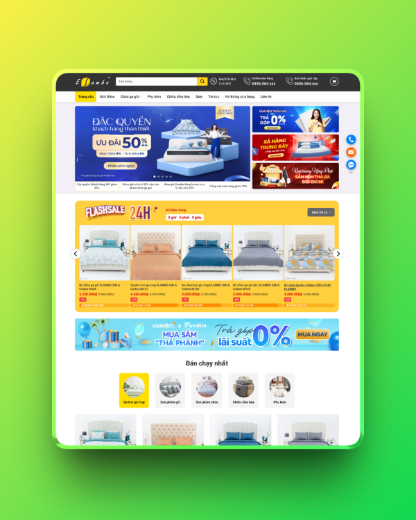 Theme wordpress bán nệm Theme wordpress bán nệm