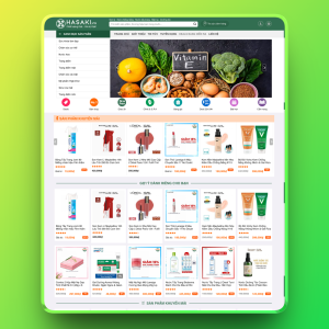 Theme wordpress mỹ phẩm giống hasaki