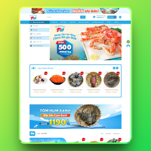 Theme WordPress hải sản 2