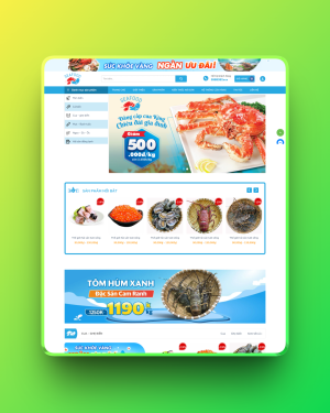 Theme WordPress hải sản 2 Theme WordPress hải sản 2