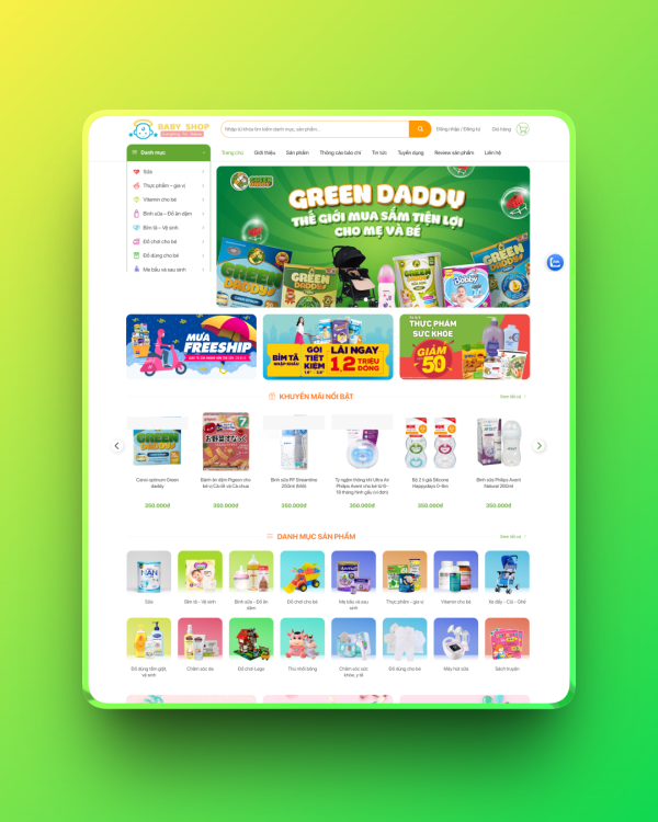 Theme wordpress mẹ và bé 3 Theme wordpress mẹ và bé 3