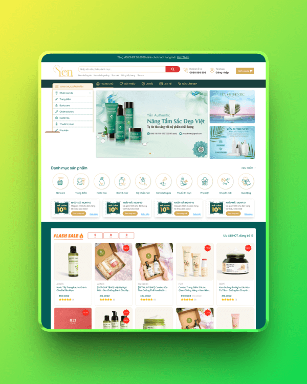 Theme wordpress mỹ phẩm 17 Theme wordpress mỹ phẩm 17