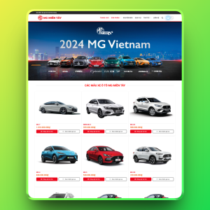 Theme wordpress showroom oto bán xe MG