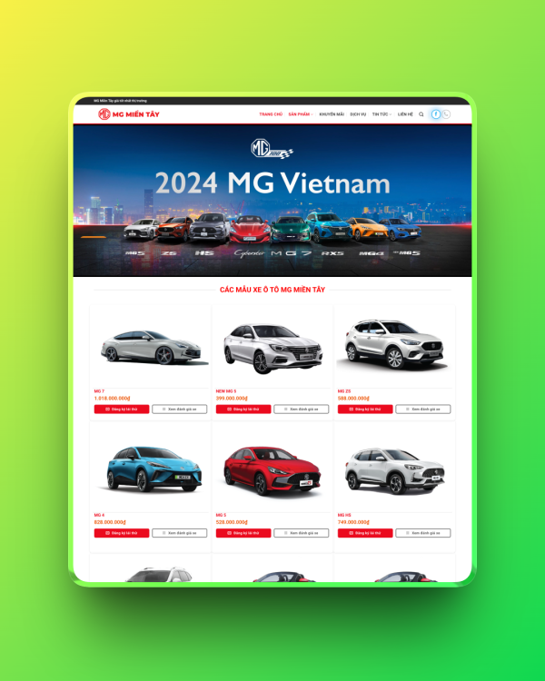 Theme wordpress showroom oto bán xe MG Theme wordpress showroom oto bán xe MG