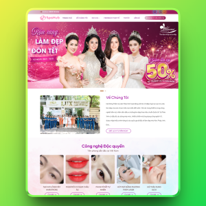 Theme wordpress spa phun xăm thẩm mỹ