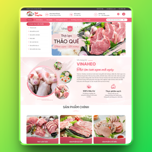 Theme wordpress bán thịt heo xúc xích