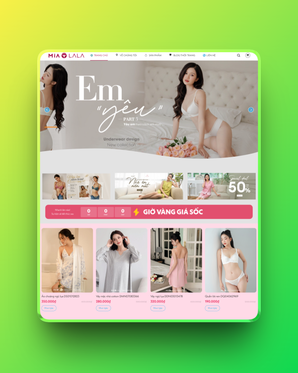 Theme wordpress bán váy ngủ đồ lót Theme wordpress bán váy ngủ đồ lót