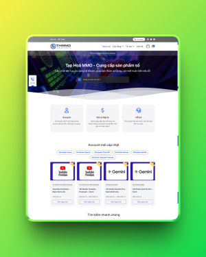 Theme WordPress bán tài khoản số thmmo Theme WordPress bán tài khoản số thmmo