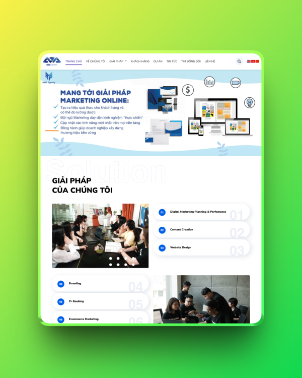 Theme wordpress công ty marketing Theme wordpress công ty marketing