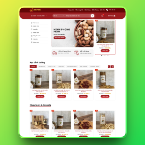 Theme WordPress Bán Rau Củ, Hạt