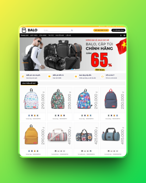 Theme wordpress bán balo 1 Theme wordpress bán balo 1