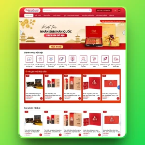 Theme wordpress bán sâm hàn quốc