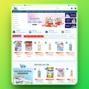Theme wordpress bán quần áo bỉm sữa
