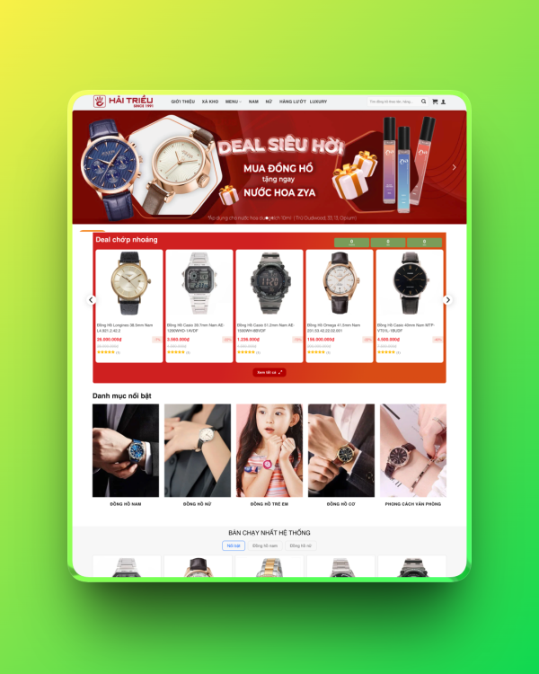 Theme wordpress bán đồng hồ cao cấp Theme wordpress bán đồng hồ cao cấp