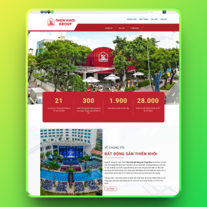 Theme wordpress giống tập đoàn bds thiên khôi