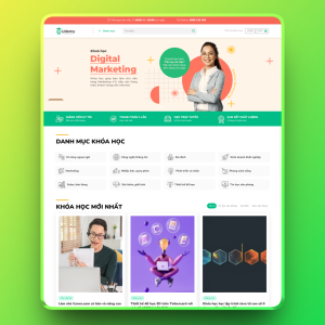 Theme wordpress khóa học 12